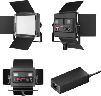 Dritë LED Newell Vividha Max RGB, panel profesional, me barn doors, e zezë
