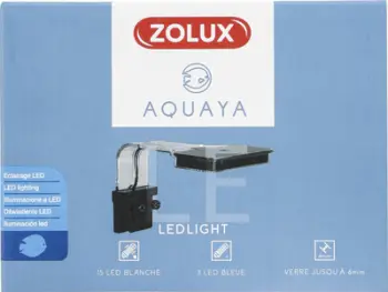 Dritë LED për akuarium Zolux Aquaya, 18 LED, e zezë