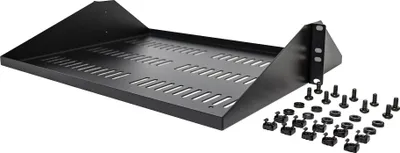 Raft serveri StarTech 2U, për rack 19", i ventiluar, çelik i zi - 5