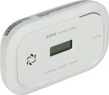 Detektor monoksidi karboni EURA CD-72A2/B, ekran LCD, me alarm zanor, i bardhë