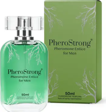 Parfum me feromone Entice për meshkuj, aromë e freskët drurore, 50ml
