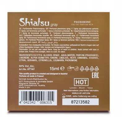 Parfum me feromone Shiatsu Pheromone Man, 15 ml, për meshkuj - 5