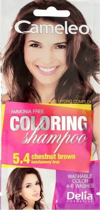 Shampo ngjyrosëse Delia Cosmetics Cameleo, no.5.4, e kaftë