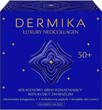 Krem fytyre Dermika Luxury Neocollagen 50+, kundër rrudhave, forcues kolagjeni, 50ml