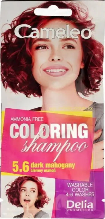 Shampo ngjyruese për flokë Delia Cameleo Color No. 5.6, mahon i errët