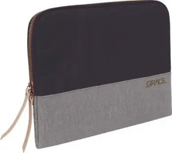 Mbështjellëse laptopi STM Grace 15", poliestër, e argjendtë e zezë