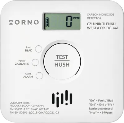 Detektor monoksidi karboni Tuya Smart, Wi-Fi, sensor 10 vjet, me bateri - 2
