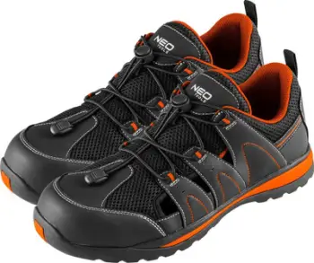 Sandale pune Neo Work Sandals S1 SRA, kapak kompozit, madhësia 42, të zeza