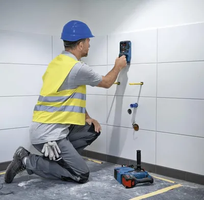 Detektor muri Bosch D TECT 200 C, skaner 20 cm, ekran LCD, blu - 4