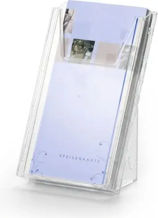 Rafte broshurash Durable COMBIBOXX 8590-19, formati 1/3 A4 dhe A6, transparent