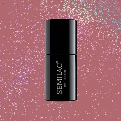 Llak thonjsh Semilac, 321 Shimmer Dust Caramel, 7 ml - 2