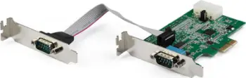 Kartë serike StarTech 2 porta, PCI Express RS232, DB9, low profile