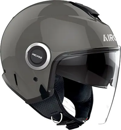 Helmetë moto Airoh Helios Color, open face, M, gri e errët - 1