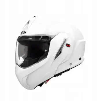 Helmetë moto Airoh Mathisse II Color, flip up, madhësia L, e bardhë