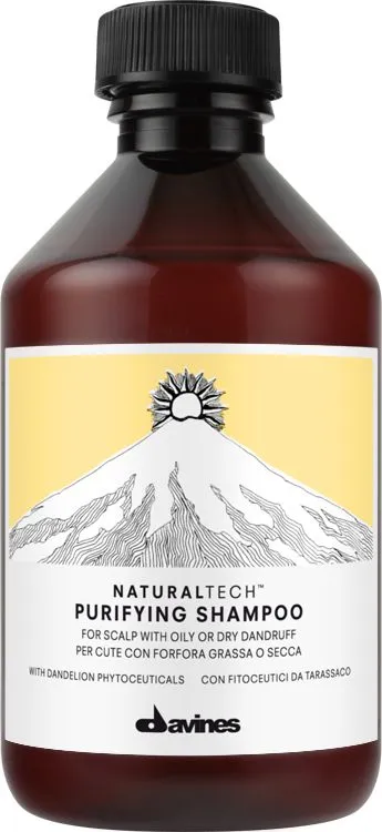 Shampo pastruese Davines Naturaltech Purifying, 250ml, kundër zbokthit - 1