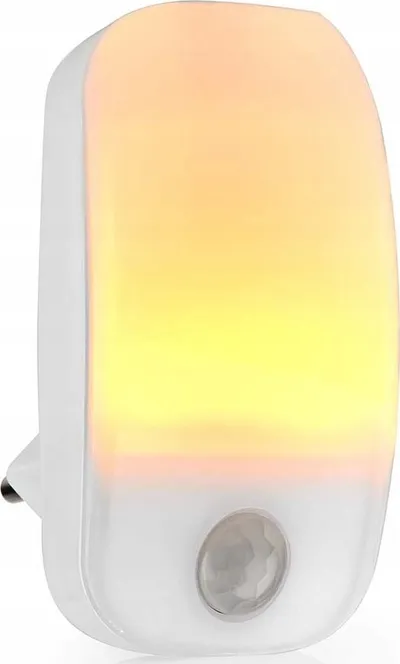 Dritë nate LED Nedis, me sensor lëvizjeje, 0.55W, e bardhë - 1