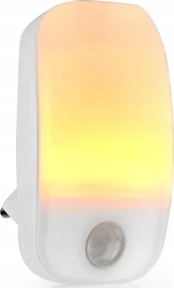 Dritë nate LED Nedis, me sensor lëvizjeje, 0.55W, e bardhë