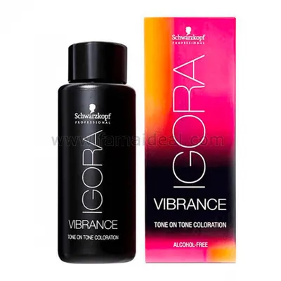 Ngjyrë për flokë Schwarzkopf Igora Vibrance, 7-00, 60 ml - 1