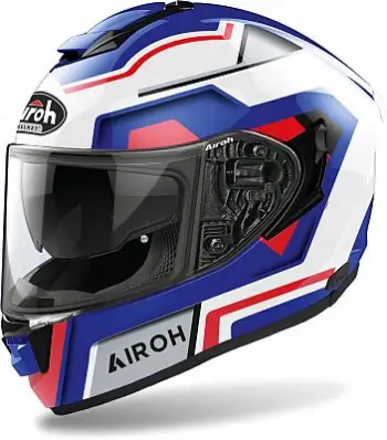 Kaskë moto Airoh ST 501 Square, full face, madhësia XL, e bardhë blu kuqe