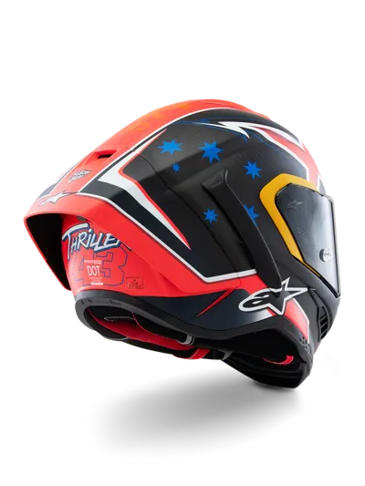 Helmetë moto Alpinestars Supertech R10, karbon kompozit, sportive, e zezë - 2