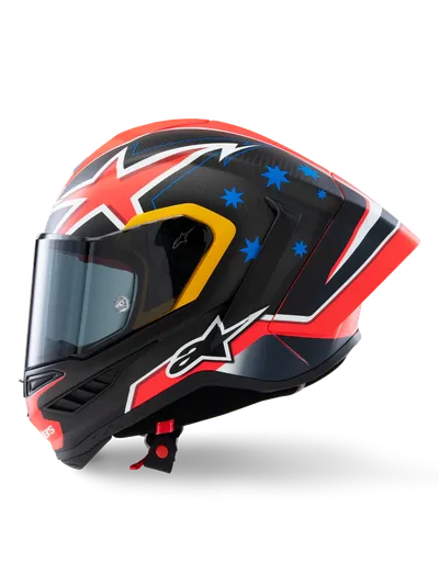 Helmetë moto Alpinestars Supertech R10, karbon kompozit, sportive, e zezë - 5