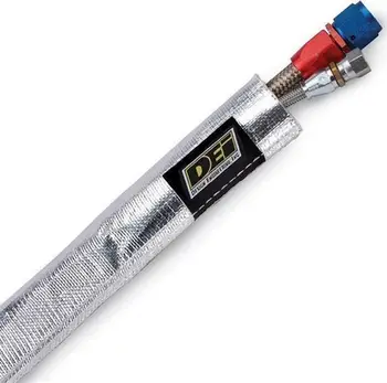 Mbështjellëse termike Design Engineering Heat Sheath 10404, 1.25" I.D, 3ft, e argjendtë