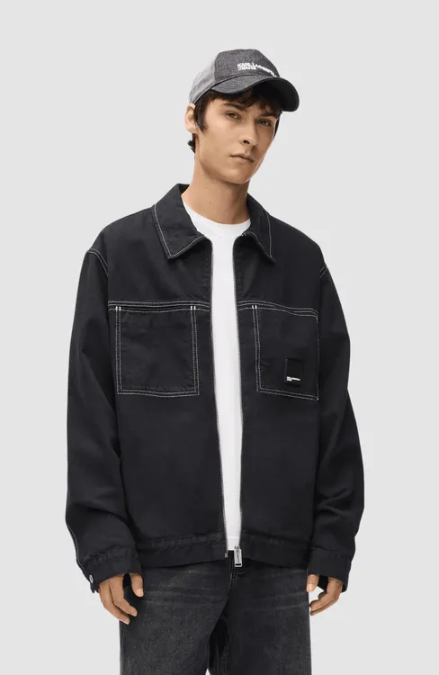 klj contrast stitch jacket - 4