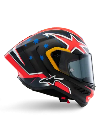 Helmetë moto Alpinestars Supertech R10 SR-10, karboni, garash, e zezë