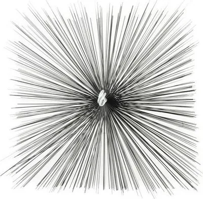 Shufër pastrimi Bratek 180x180mm, e zezë - 1