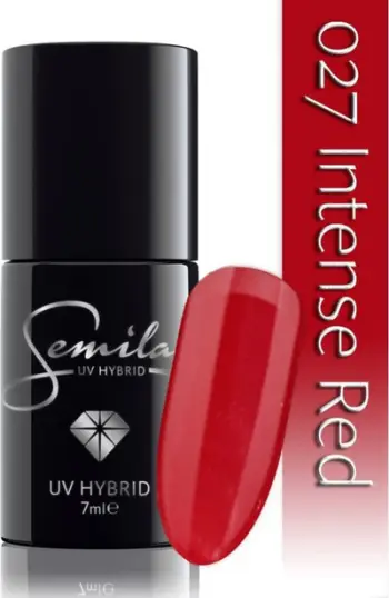 Llak xhel Semilac 027 Intense Red, 7ml, i kuq intensiv