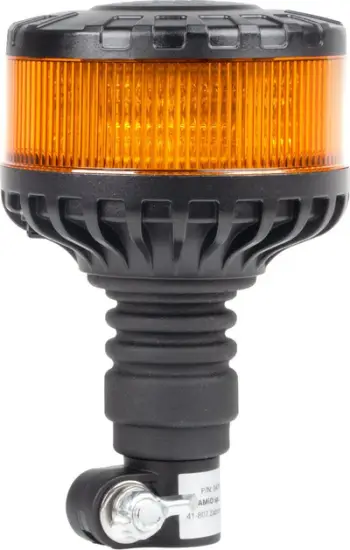Dritë paralajmëruese AMiO 04104, LED 16, 12V 24V, portokalli