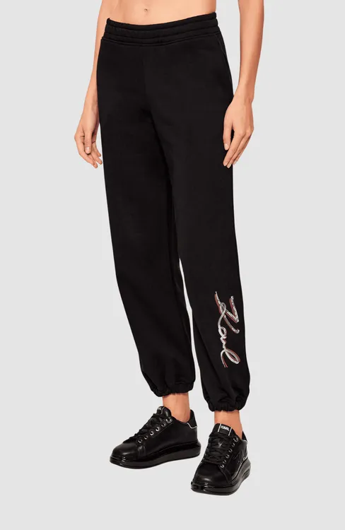 signature sequins sweatpants - 4