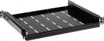 Rafte rrëshqitëse RACK Delta P19S/330, 19", 1U, e zezë