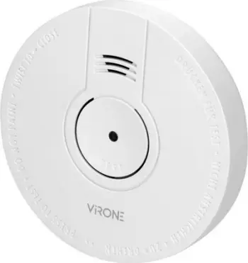 Detektor tymi Virone, sensor optik, 85 dB, i bardhë