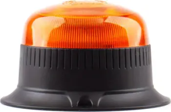 Dritë paralajmëruese LED stroboskopike, 18 LED, 12–24V, portokalli