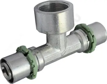 Pjesë T tubi Comap MultiSkin, 26 x 3/4" x 26 mm, bronz, presim x filetë e brendshme