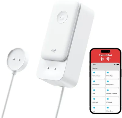 Detektor uji SwitchBot Water Detector, WiFi, IP67, i bardhë - 1