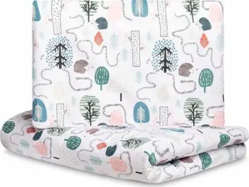 Set mbulesash bebi HEDGEHOGS EMERALD, 2 pjesë, 100x135 cm, jeshile
