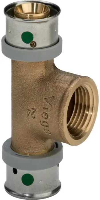 Pjesë T Viega Pexfit Pro 4717, 25 x 3/4" x 25, bronz i kuq