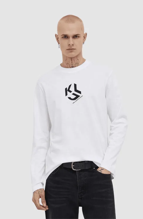 klj regular monogram lslv tee - 4