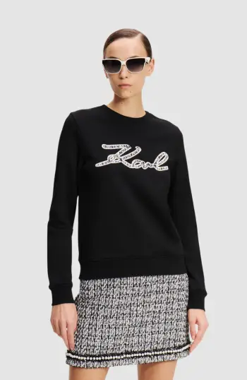 boucle karl signature sweat