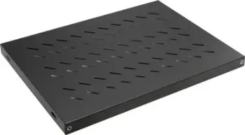 Rafth i rregullueshëm për kabinet 19" LevelOne Equip 280608 EZVS-19-1-35-B, 1U, 350mm, i zi