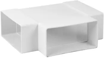 Pjesë ventilimi Euro3plast Ventilation Tee, 220x55 mm, plastike ABS, e bardhë