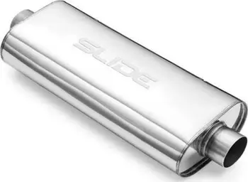 Sustë qendrore shkarkimi SLIDE Center Muffler 304SS, 57mm, 550mm, argjendtë