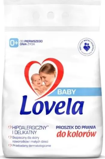 Detergjent pluhur për bebe Lovela Baby Color, 2.7kg, për rroba me ngjyra