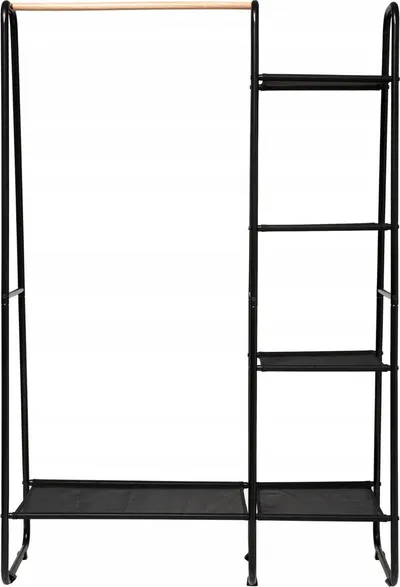 Rafth rrobash Artemis, me 4 rafte, 101.5x39x150 cm, i zi - 2