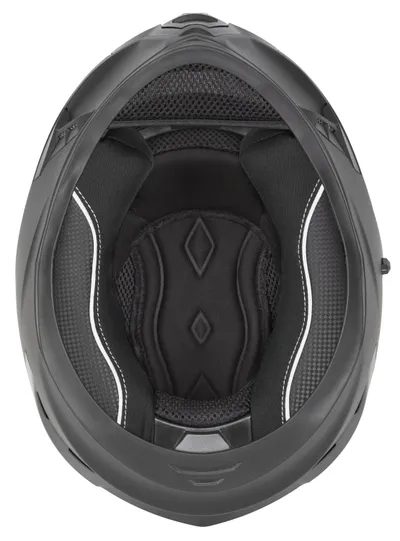 Helmetë moto Cassida Orbit Grind, integrale, me diellore, e zezë mat verdhë fluo - 8
