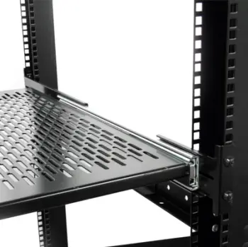 Rafth serveri StarTech.com 2U, rrëshqitës, 19", deri 23kg, i zi