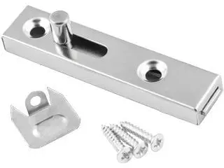 Shul dere Metra Slide Latch 70x15x9, metal i nikluar, për mbyllje dere