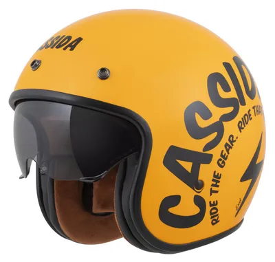 Helmetë moto CASSIDA Oxygen 2.0 Gear, diellore, ECE 22.06, S, verdhë e zezë - 1